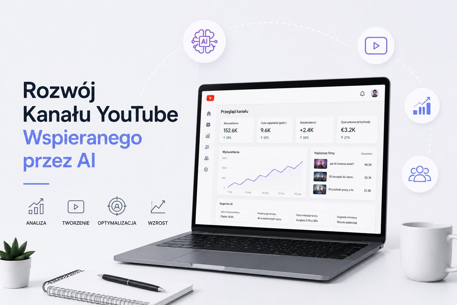 Tworzenie kanału YouTube z narzędziami AI